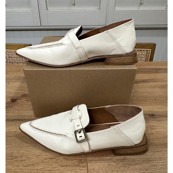 A.S. 98 Averi Shoes Milk Leather Size 8.5 US 39 EU NWOB Elegant Simple - Picture 3 of 16